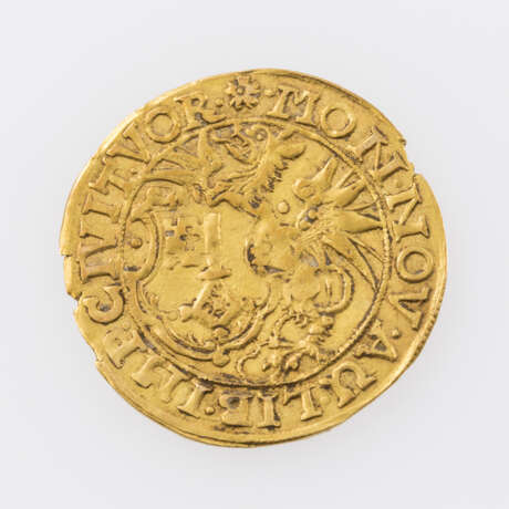 Stadt Worms / Gold - Goldgulden 1619, Avers: Drachen mit Wappenschild, - photo 1
