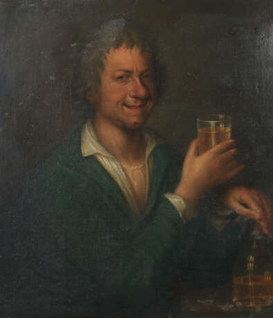 Holländischer Maler des 17./18. Jahrhundert ''Weintrinker'' - Foto 1