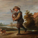 Flämischer Maler des 17./18. Jahrhundert ''Dudelsackspieler mit Hund'' - Foto 1