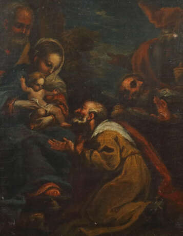 Maler des 17./18. Jahrhundert ''Anbetung der drei Könige'' - Foto 1