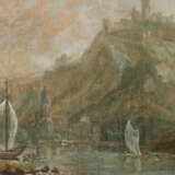 Ansichtenmaler des 18. Jahrhundert ''Flusslandschaft mit Burganlage'' - Foto 1