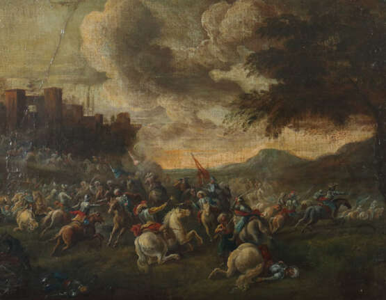 Maler des 18. Jahrhundert ''Schlachtenszene'' - фото 1