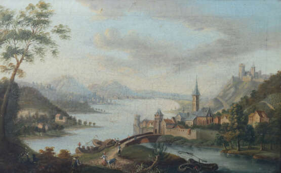 Maler des 18. Jahrhundert ''Flusslandschaft'' - фото 1
