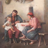 Genremaler des 19. Jahrhundert ''Beisammensein am Tisch'' - фото 1