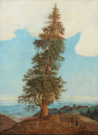 Maler des 19. Jahrhundert ''Sommer in Schwarzwald'' - photo 1