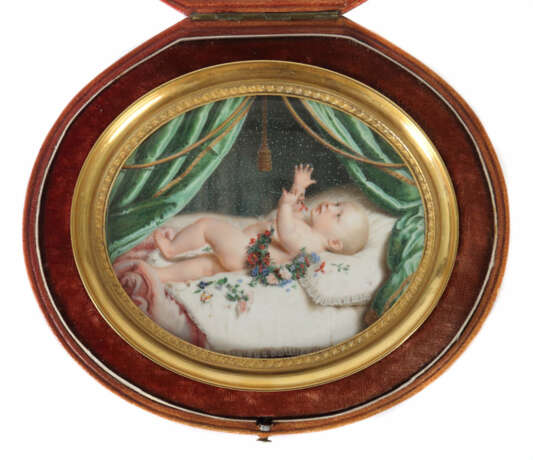Miniaturmaler des 19. Jahrhundert ''Bildnis der Charlotte Wilhelmine Zieger'' - Foto 1