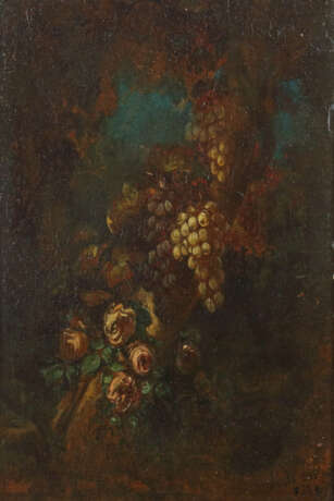 Stilllebenmaler des 19. Jahrhundert ''Weinstock mit Rosenblüten'' - photo 1