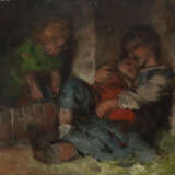 Maler des 19./20. Jahrhundert ''Schlafende Kinder'' - Foto 1