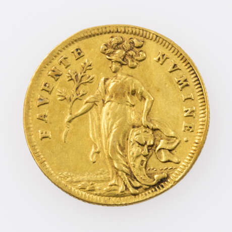 Erzbistum Mainz / Gold - Dukat 1696, Lothar Franz (1695-1729), Avers: Stehende Ninerva v. vorn, - Foto 1