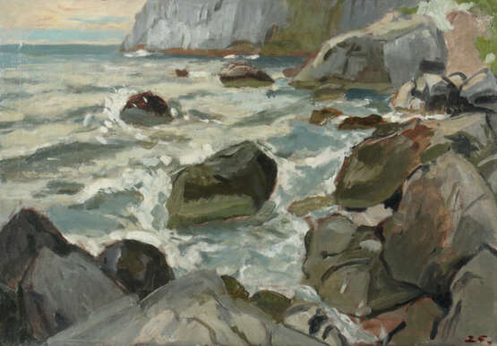 Maler des 20. Jahrhundert ''Felsenküste'' - Foto 1
