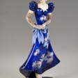Goldscheider Vienna Lady with Blue Dress and Hat Model 7275 circa 1935-1936 - One click purchase