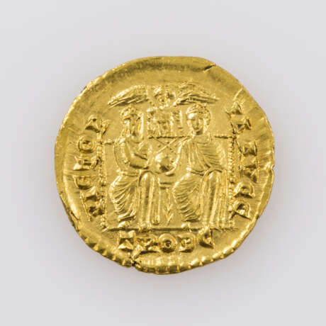 Spätantike / Gold - Solidus 367-375 n.Chr. / Trier, Gratian, Avers: Büste des Gratian n.r., - Foto 2