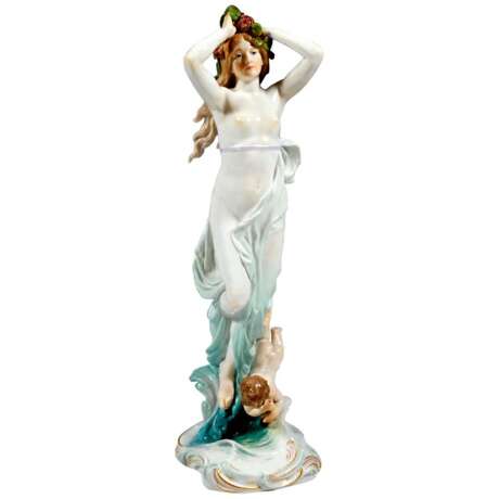 Meissen Art Nouveau Figurine 'The Birth of Venus' by Friedrich Offermann “SOLD  Meissen Figurine Birth of Venus”, Meissen Porcelain Factory, Porcelain, Germany, 1900 - photo 1
