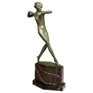 Viennese Art Deco Bronze Dancer by Josef Lorenzl, circa 1920