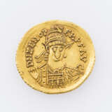 Spätantike / Gold - Solidus 5. Jahrhundertn. Chr. / Rom, Zeno (476-491 n.Chr.), Avers: frontale Büste Zenos, - фото 1