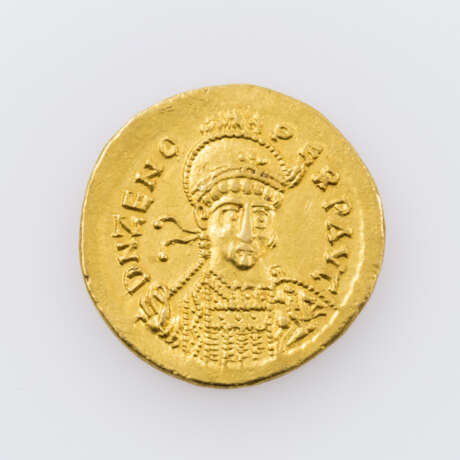 Spätantike / Gold - Solidus 5. Jahrhundertn.Chr. / Constantinopolis, Zeno (476-491 n.Chr.), - Foto 1