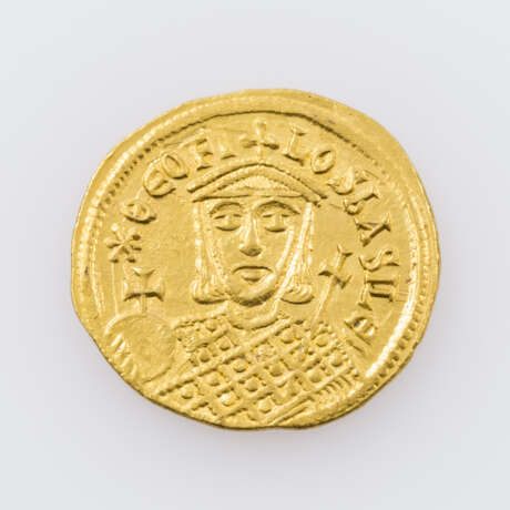 Byzantinisches Reich / Gold - Solidus 9. Jahrhundertn.Chr. / Constantinopolis, Theophilos (829-842 n.Chr.), - photo 1