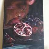 Design Painting “Pomegranate darkness”, Canvas, Acrylic on canvas, Realist, Still life, Russia, 2021 - photo 1
