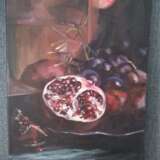 Design Painting “Pomegranate darkness”, Canvas, Acrylic on canvas, Realist, Still life, Russia, 2021 - photo 3