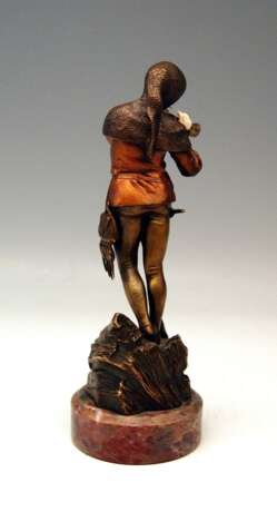French Bronze Vintage Pied Piper of Hamelin by Eugène Barillot circa 1890 French Bronze Eugene Barillot (1841-1900) 1890 - Foto 2