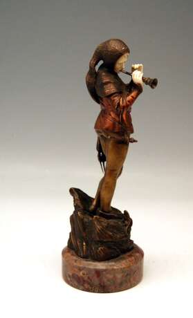 French Bronze Vintage Pied Piper of Hamelin by Eugène Barillot circa 1890 French Bronze Eugene Barillot (1841-1900) 1890 - Foto 3