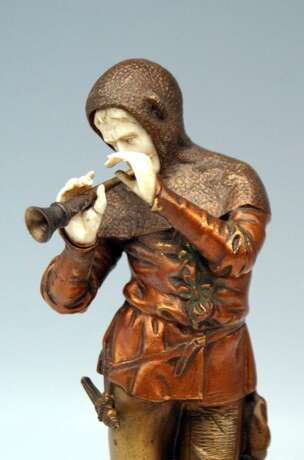 French Bronze Vintage Pied Piper of Hamelin by Eugène Barillot circa 1890 French Bronze Эжен Барильо (1841-1900) 1890 г. - фото 7