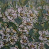 Painting “Jasmine branches.”, Canvas on the subframe, Oil paint, Contemporary realism, Still life, Ukraine, 2020 - photo 3