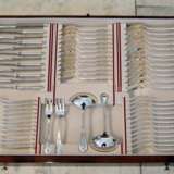 Silver 234-Pieces Cutlery Set 12 Persons Oriol Barcelona Art Nouveau Casket 1900 “RESERVIERT Silver 234-Pieces Cutlery Set”, 'ORIOL' (= jewellery in Barcelona / Spain), Silver, Art Nouveau (1880-1910), Spain, 1925 - photo 8