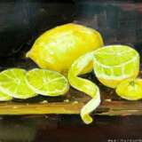 Painting “Lemons”, Fiberboard, Oil paint, Realist, Still life, Russia, 2021 - photo 1