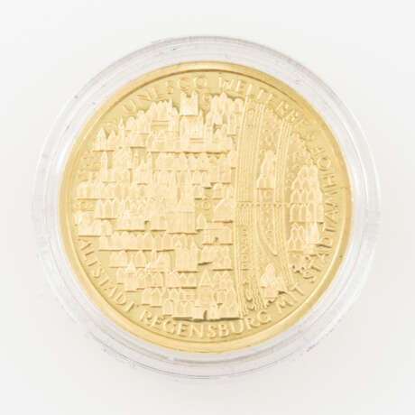 BRD / Gold - 100 Euro 2016 / F Altstadt Regensburg zu 1 / 2 Unze, - photo 1