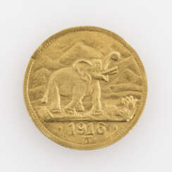 Deutsch-Ostafrika / GOLD - 15 Rupien 1916 T,