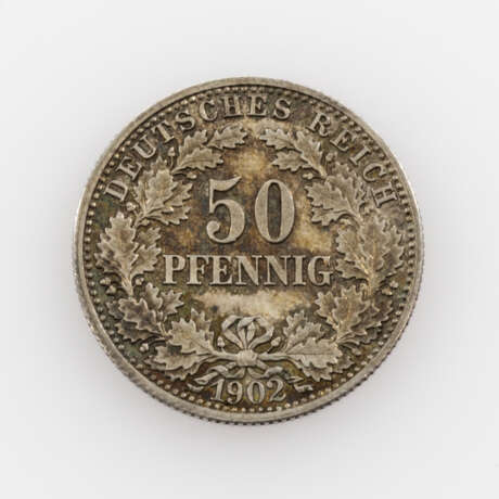 Kaiserreich - Selten! 50 Pfennig 1902 F, - photo 2
