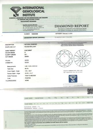 1 loser Brillant von 0,44 ct - фото 3