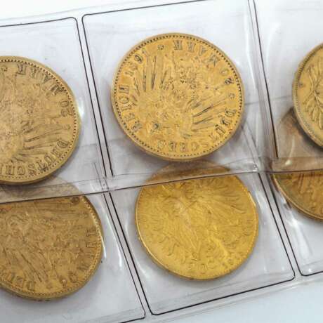 Lot mit GOLD ca. 96,4 g, Silber und anderen Münzen, - фото 3