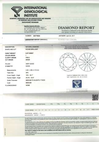 1 loser Brillant von 0,47 ct - фото 3