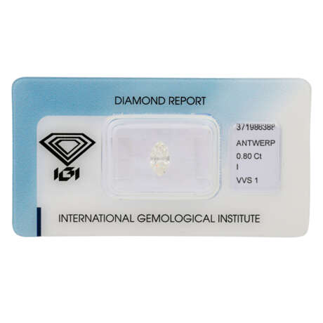 1 loser Diamant von 0,80 ct, - фото 1