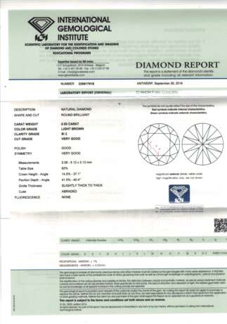 1 loser Brillant von 0,53 ct, - photo 3