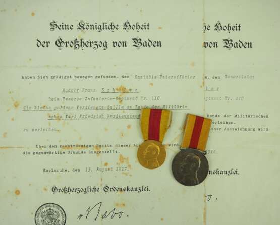 Baden: Nachlass eines Sanitäts-Unteroffiziers im Reserve-Infanterie-Regiment Nr. 110. - photo 1