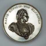 Hannover: Silbermedaille auf den 81. Geburtstag der Königin Marie von Hannover, im Etui. - фото 1