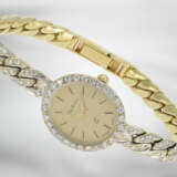 Armbanduhr: goldene vintage Damenuhr der Marke Clay Montier mit Brillantbesatz, 1,31ct - фото 2