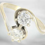 Ring: attraktiver vintage Brillantring, insgesamt ca. 0,95ct, 18K Gelbgold, Handarbeit - фото 1