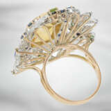 Ring: extravaganter italienischer Designer-Ring mit Citrin, Saphiren und Brillanten, insgesamt ca. 11,21ct, 14K Roségold, neuwertig und ungetragen - photo 5