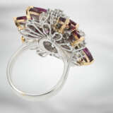 Ring: extravaganter neuwertiger Diamantring mit pinkfarbenen Saphiren, insgesamt ca. 8,88ct, 14K Gold, handgefertigter Designer-Ring - фото 4