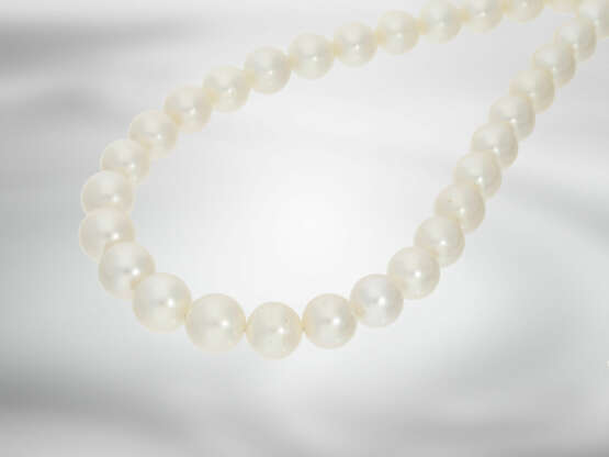 Kette: wertvoller Südsee-Perlenstrang, besonders große Perlen, neuwertig aus Geschäftsauflösung - Foto 2