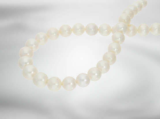 Kette: wertvoller Südsee-Perlenstrang, besonders große Perlen, neuwertig aus Geschäftsauflösung - photo 4