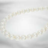 Kette: wertvoller Südsee-Perlenstrang, besonders große Perlen, neuwertig aus Geschäftsauflösung - фото 1