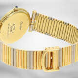 Armbanduhr: seltene vintage Cartier Vendome Trinity Damenuhr/Herrenuhr in 18K Gold mit Garantiekarte - photo 2