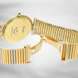 Armbanduhr: seltene vintage Cartier Vendome Trinity Damenuhr/Herrenuhr in 18K Gold mit Garantiekarte - photo 3