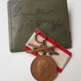 Lippe-Detmold: Leopold-Orden, Bronzene Medaille, mit Schwertern, in Tüte. - Foto 1