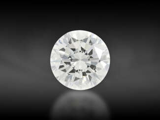 Brillant: Brillant von hoher Farbqualität, ca. 0,86ct, aus der Geschäftsauflösung von Hofjuwelier Roesner